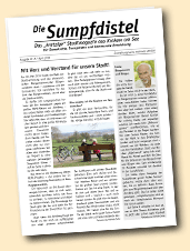 Abbildung der Titelseite der vierten Ausgabe der Sumpfdistel